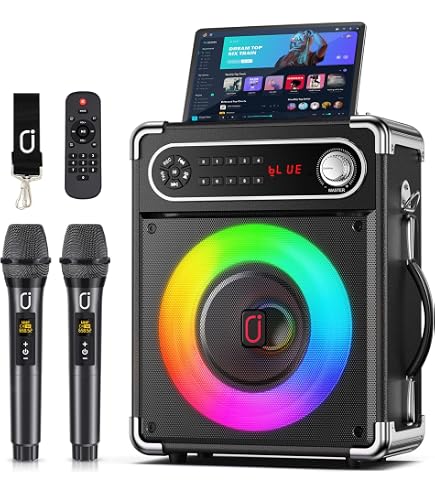 Amazon.com: Karaoke Machine for Adults with 2 Wireless Microphones