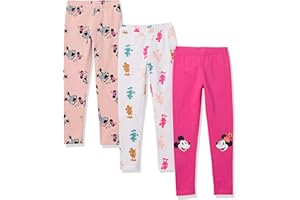 Amazon Essentials Disney | Marvel | Star Wars | Frozen | Princess Girls and Toddlers' Leggings, Multipacks