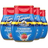 Torani Sugar Free Strawberry Liquid Drink Enhancer, Water Flavoring 4-Pack, 1.62 Oz Ea
