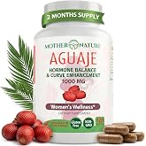 MNO Aguaje Curves Capsules for Women 1000mg with Red Maca &amp; Black Cohosh | Aguaje Fruit from Peru for Female Hormone Balance, Menopause &amp; Body Shape Support, Vegan Non-GMO Gluten-Free Kosher, 120ct