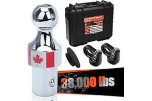FLEXHITCH 60639 Puck System Gooseneck Hitch Kit with Carrying Case – 2-5/16" Ball, 38,000 lbs Towing, Compatible with Ford/Ch