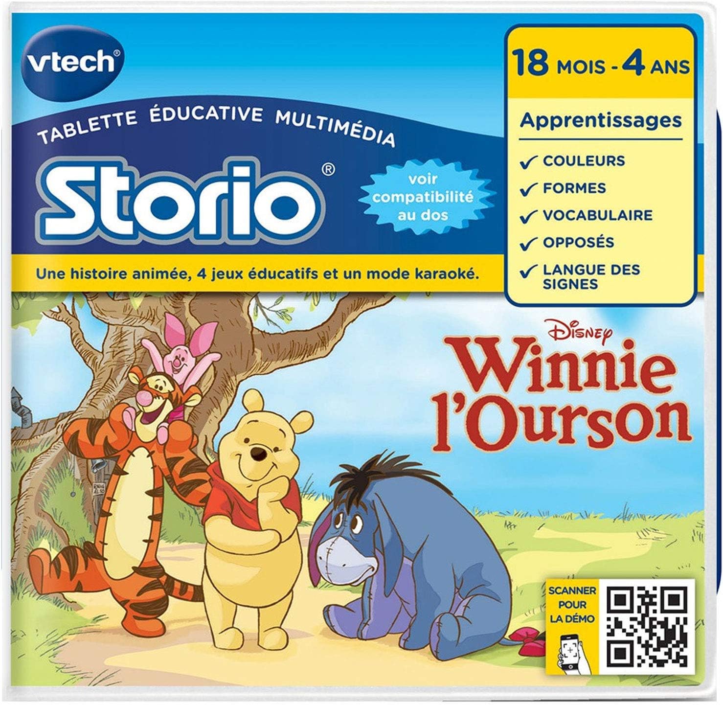 VTech Storio Game WINNIE the Pooh, Black, Medium