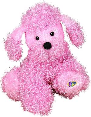 pink stuffed poodle