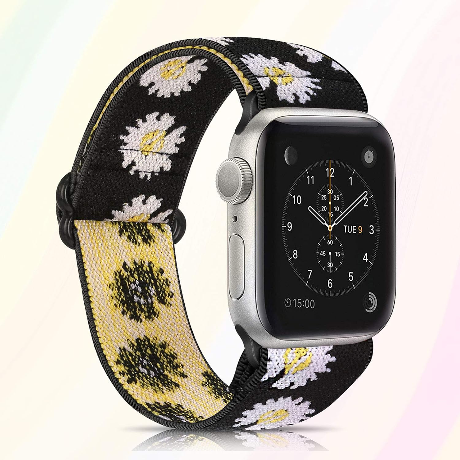 Ecogbd Elastic Replacement Strap Compatible with Apple Watch Strap 38mm 40mm 41mm 42mm 44mm 45mm 49mm - Image 3