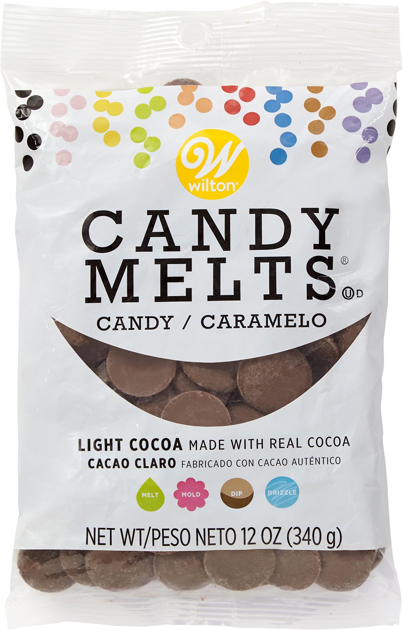 Wilton Light Candy Cocoa Melts 12-Ounce