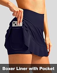 Soothfeel Women's Swim Skirt with Pocket High