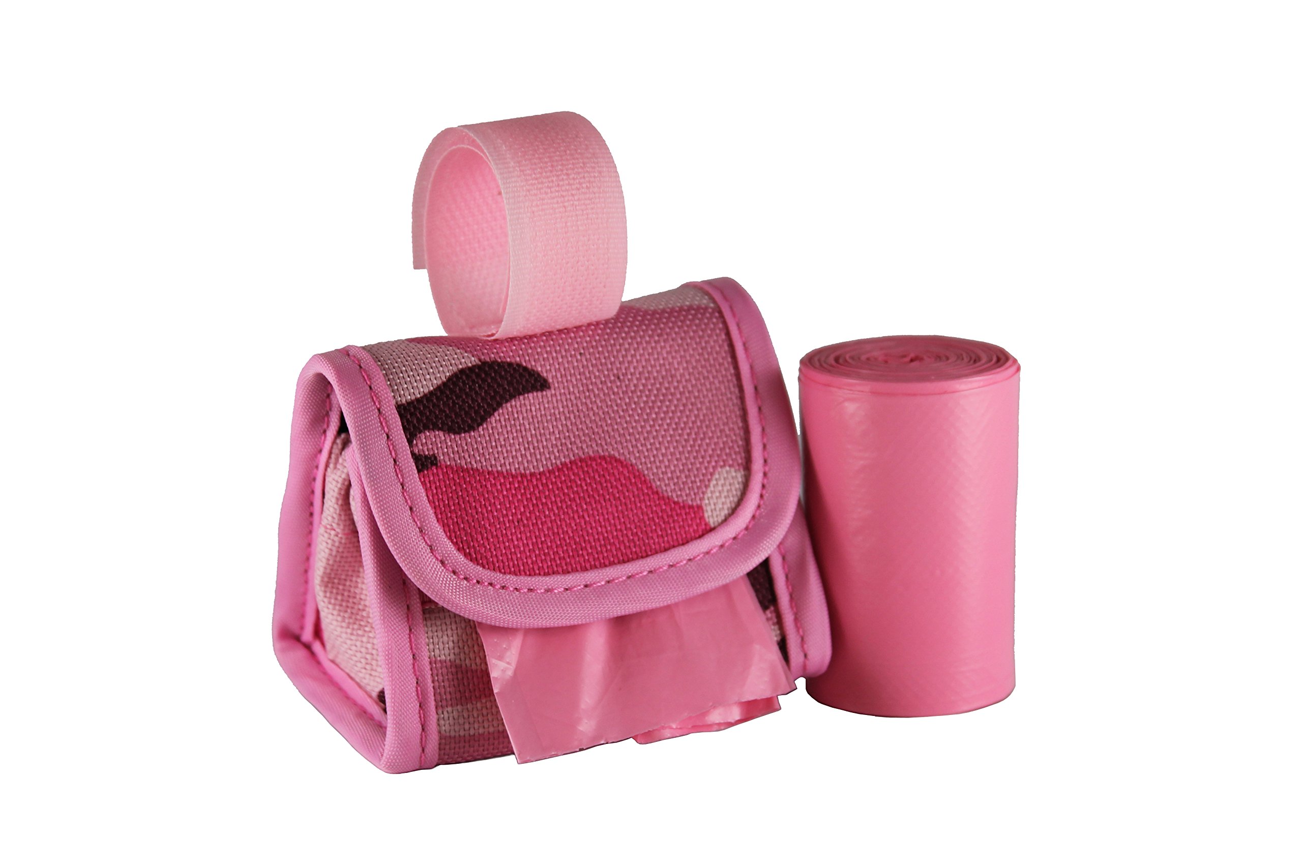Five Star Pet Purse Dispenser with 2 Rolls Dog Waste Bag Refills (Pink Camo)