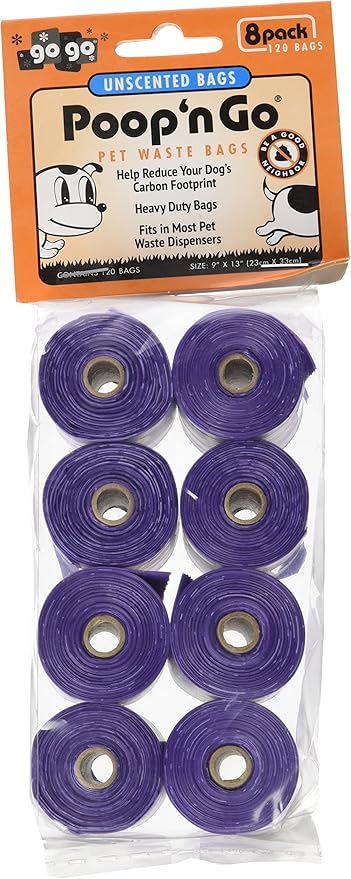 purple dog poop bags