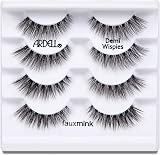 Ardell Faux Mink Demi Wispies False Eyelashes 4 Pairs Black Medium Volume view 2