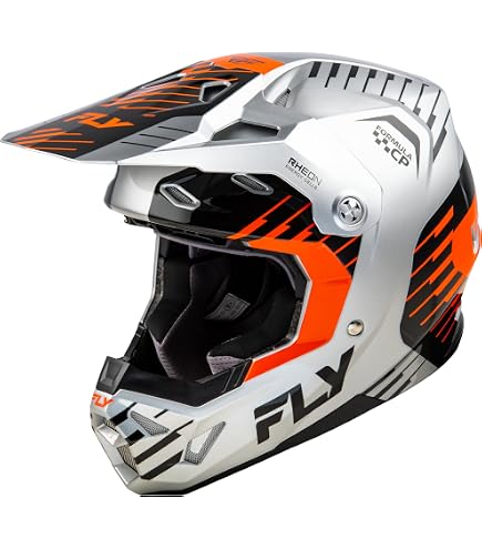 Amazon.com: Fly Racing Adult Formula CC Rockstar Helmet (Black/Red