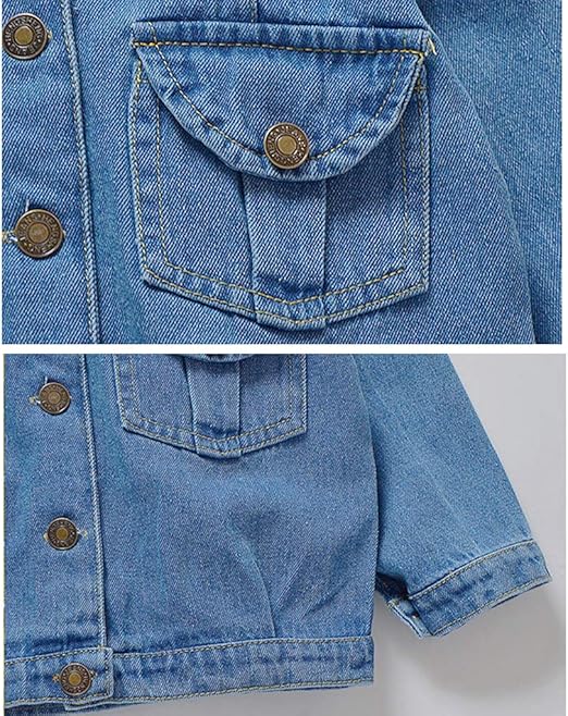Bebe Fille Toison Veste En Jean Manteau Hiver Chaud Epais Enfant Bleu Blouson Jeans Bouton Pression Vetements Dexterieur 9 12 Mois Blousons Vetements Atahari Com