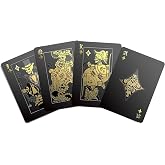 Gent Supply Black Waterproof Playing Cards - Day of The Dead, Gold Silver & Black Edition