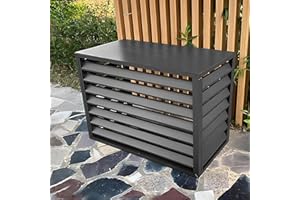 Aluminum Mini-Split Condenser Cover, Air Conditioner Shade Covers for Outside, Fencing to Hide Air Conditioner, Shelf Plant S
