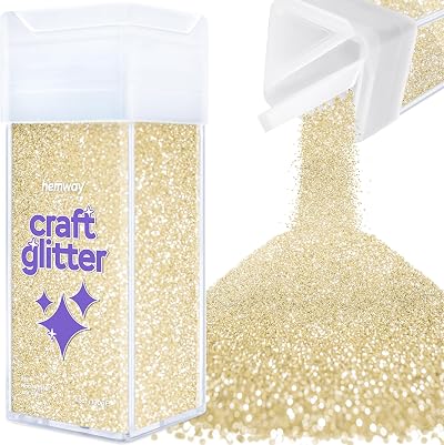 Hemway Glitter Shaker Champagne Gold 130g Microfine Glitter