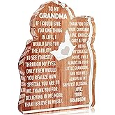 MAMAGIFTREE Valentines Day Grandma Birthday Gifts, Great Gigi Gifts for Grandma from Grandson from Grandson, Grandmother Present Unique to My Grandma Acrylic Plaque Decor Sign
