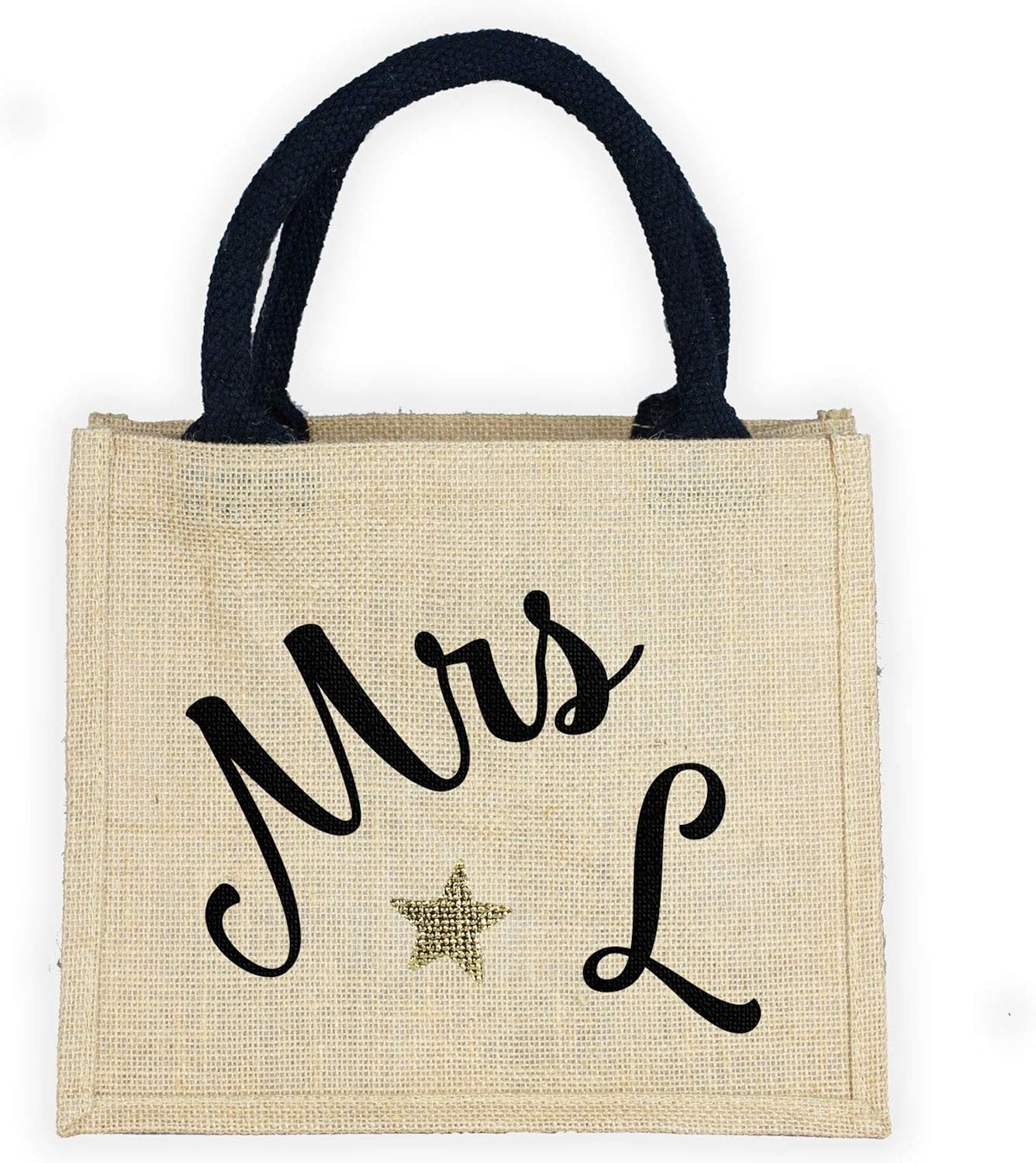 small hessian bolsas personalised