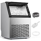 COWSAR Commercial Ice Maker Machine, 80Lbs/24H