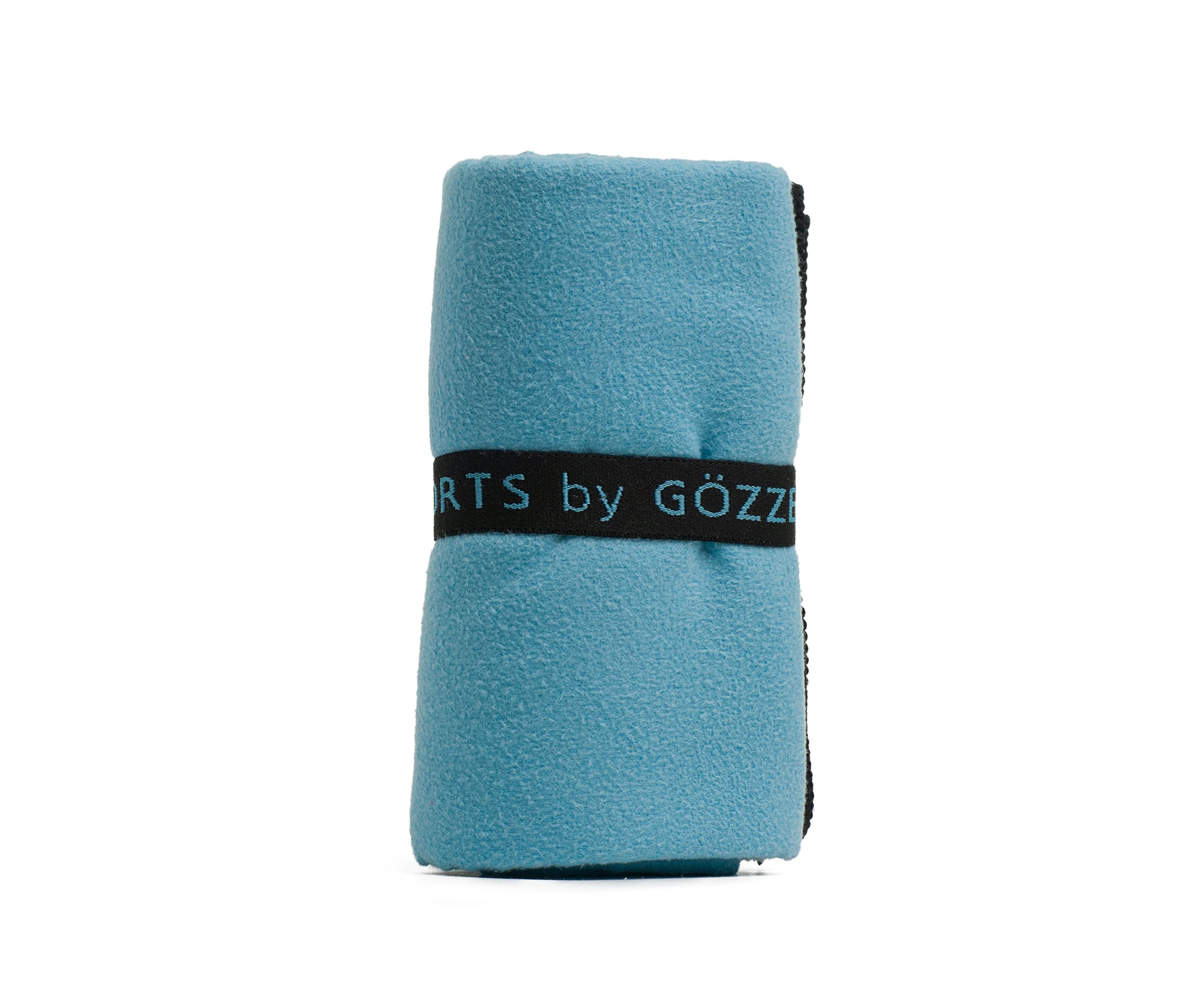 Gözze - Absorbent Sports and Gym Towel, Super Soft, Synthetic Fibre, 50 x 100 cm - Turquoise