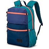 High Sierra Everclass Backpack - Travel or Work Laptop Bookbag with 360° Reflectivity, Dual Water Bottle Pockets & Fits Laptops Up To 15.6”, One Size, Dusk Purple/True Navy/Sea