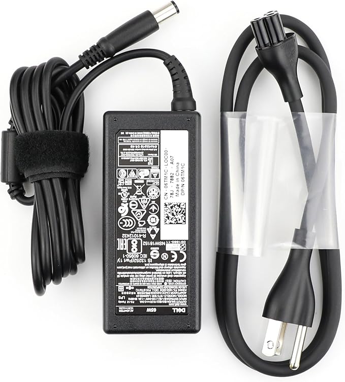 New Original Dell 65W 19.5V 3.34A Pa12 06TM1C AC Adapter, Battery
