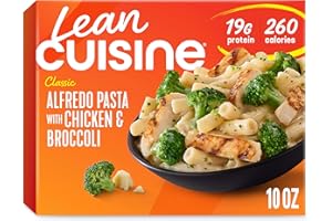 Lean Cuisine Frozen Meal Alfredo Pasta with Chicken Broccoli, Comfort Cravings Microwave Meal, Chicken and Pasta Dinner, Frozen Dinner for One