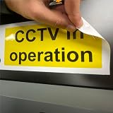 Conjured CCTV Stickers 5-Pack Security Signs for Office Home Car Vehicles view 3