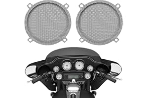 AC-MTORC 1996-2013 5.25" Batwing Fairing Mesh Speaker Grills Cover for Harley Touring Electra Glide Street Glide Trike Tri Glide Ultra Limited