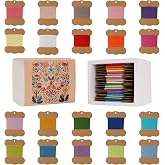 Connimonet Wool Embroidery Thread,Darning Yarn Thread,50m Each Spool X 20Pcs,Darning Wool Blend Thread for Embroidery, Hand Sewing DIY,Machine Sewing,42S/2 (Colour A)