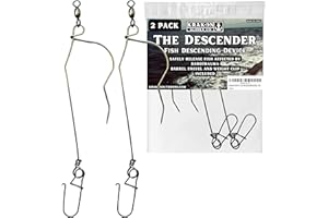 KRAKEN SUPPLY CO 2 Pack Fish Descending Device Safely Release Fish with barotrauma DFW Compliant
