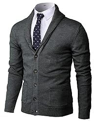 H2H Mens Slim Fit Hound Tooth Check Open Front