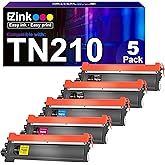 E-Z Ink Compatible Toner Cartridge Replacement for Brother TN210 TN-210 to use with HL-3040CN HL-3070CW HL-3075CW DCP-9010CN MFC-9010CN MFC-9320CW (2 Black, 1 Cyan, 1 Magenta, 1 Yellow) 5 Pack