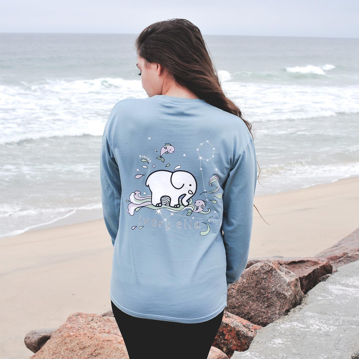 ivory ella vintage blue sweatshirt