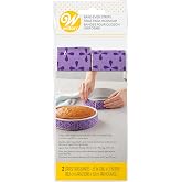 Wilton Bake Even Cake Strips, Level Cakes, 2-Piece Set | Absorbent Cake Strips Wrap Around Pans to Prevent Domed Tops &amp; Cracked Edges for Moist, Evenly Baked Level Cakes