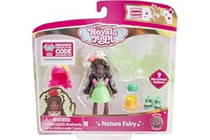 Royale High 3” Nature Fairy Fashion Doll - 1 Figure with 9 Fashion Accessories - Virtual Item Code Included - Series 2 - Ages 5+