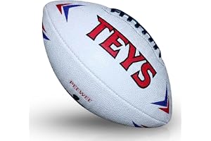 Teys Official Game Football - Premium Composite Leather & Enhanced Grip (Sizes -Peewee, Junior, Youth, Official)