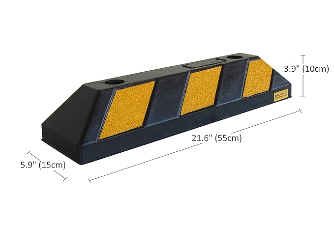 Amazon.com: Parking Stopper for Garage Floor, Blocks Car Wheels as Parking Aid and Stops The Tires, Acting as Rubber Parking Curbs That Protect Vehicle ...