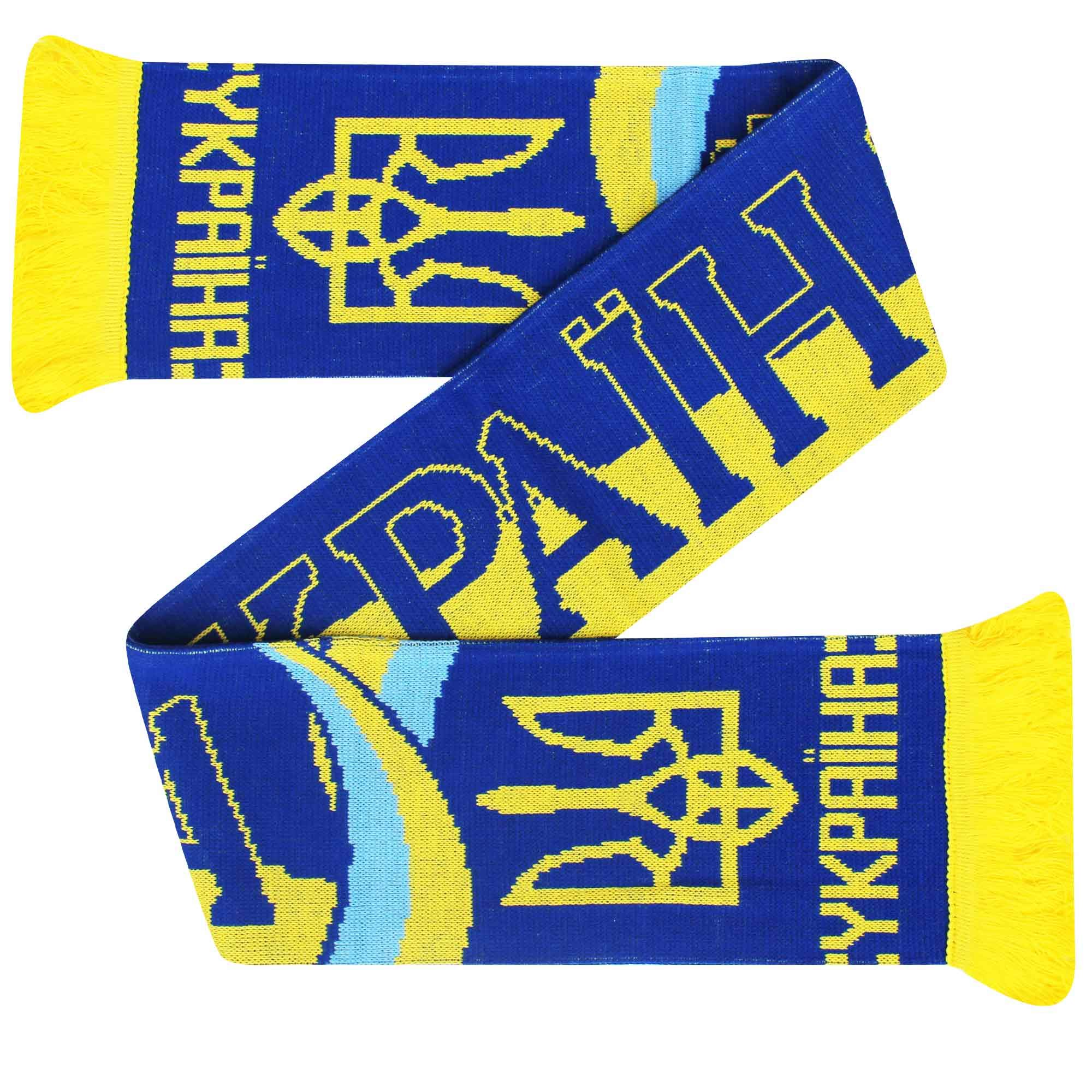 Ukraine Football Fans Scarf (100% Acrylic),145cm x 16cm