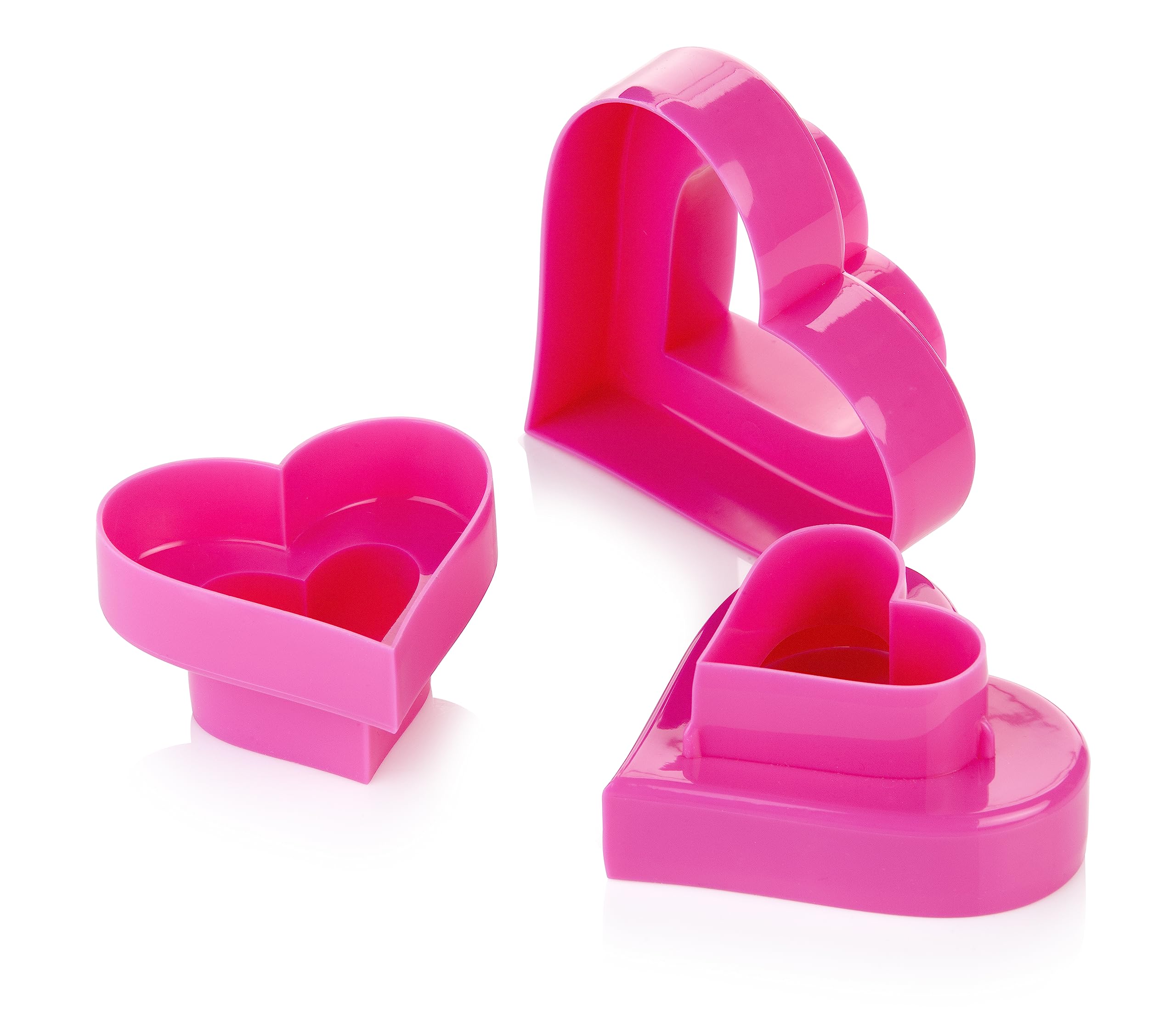 Tescoma Double-Sided Cookie Cutters Hearts, 6 Sizes Delicia, Assorted, 20 x 13 x 4.5 cm