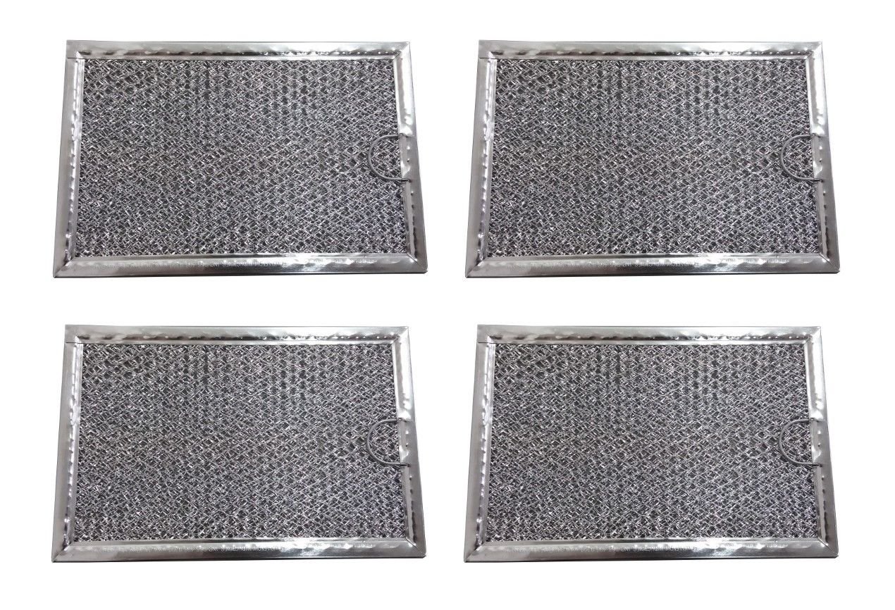 4 Pack Aluminum Mesh Microwave Grease Filter for Frigidaire 5304464105- NEW
