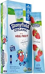Stonyfield Organic Kids Reduced Fat Yogurt Tubes, Strawberry, 2 oz., 8 Ct