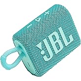 JBL Go 3 - Portable Mini Bluetooth Speaker, big audio and punchy bass, IP67 waterproof and dustproof, 5 hours of playtime, speaker for home, outdoor and travel (Teal)