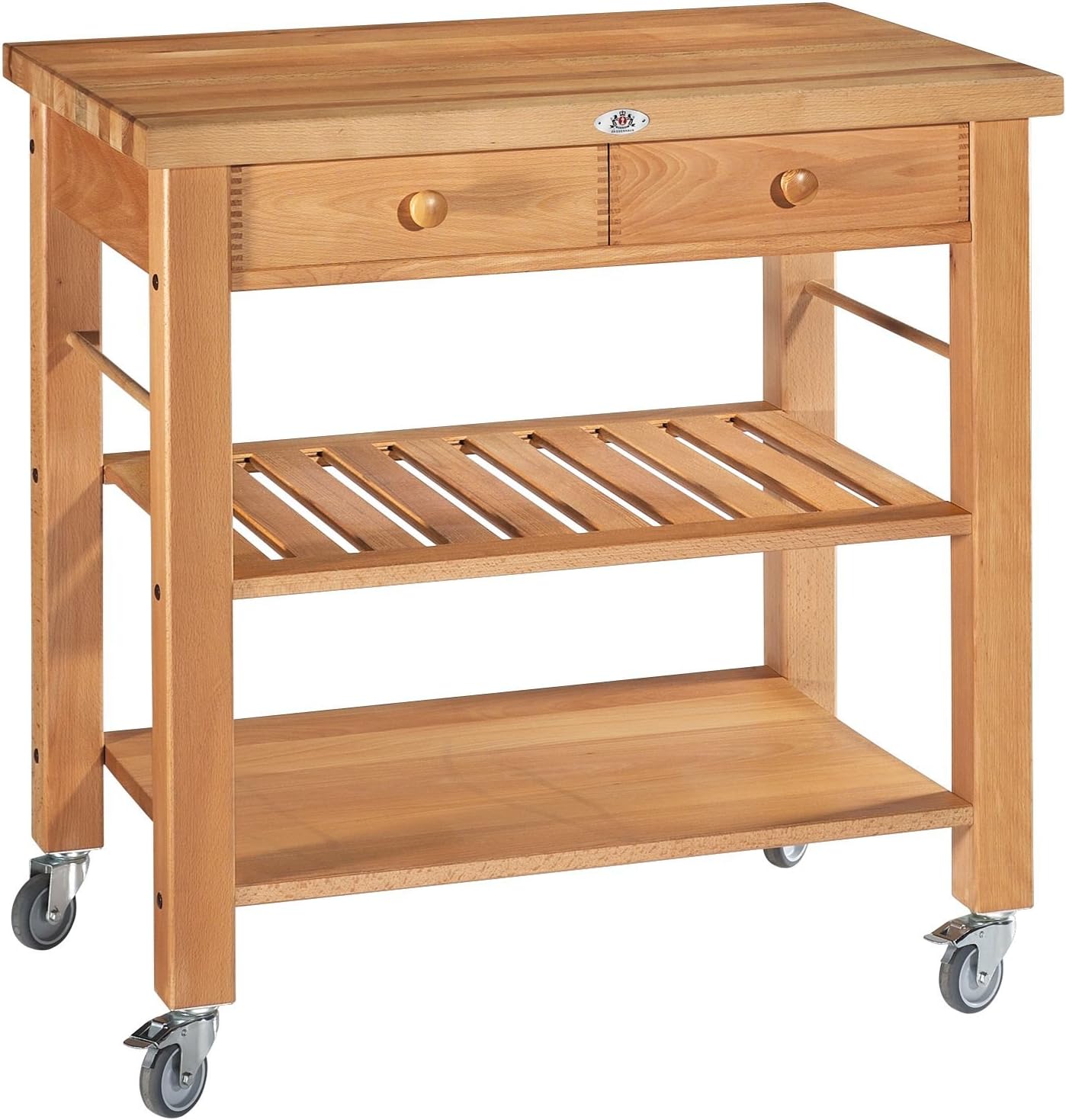 Zassenhaus 56433 Kuchenwagen 90 X 90 X 60 Cm Buche Amazon De Kuche Haushalt