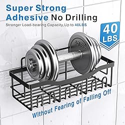 EUDELE Adhesive Shower Caddy, 5 Pack Rustproof