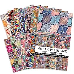 Origami Paper Kit 50 Sheets 70GSM 6 Inch Square