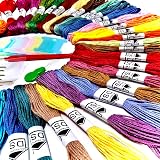 DSL Daily Supply Embroidery Threads 50 Skeins 8m Rainbow Floss Kit view 3