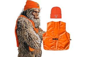Klarny Outdoors Blaze Orange Hunting Hat and Vest - Premium, High Performance Deer Beanie and Hunting Vest