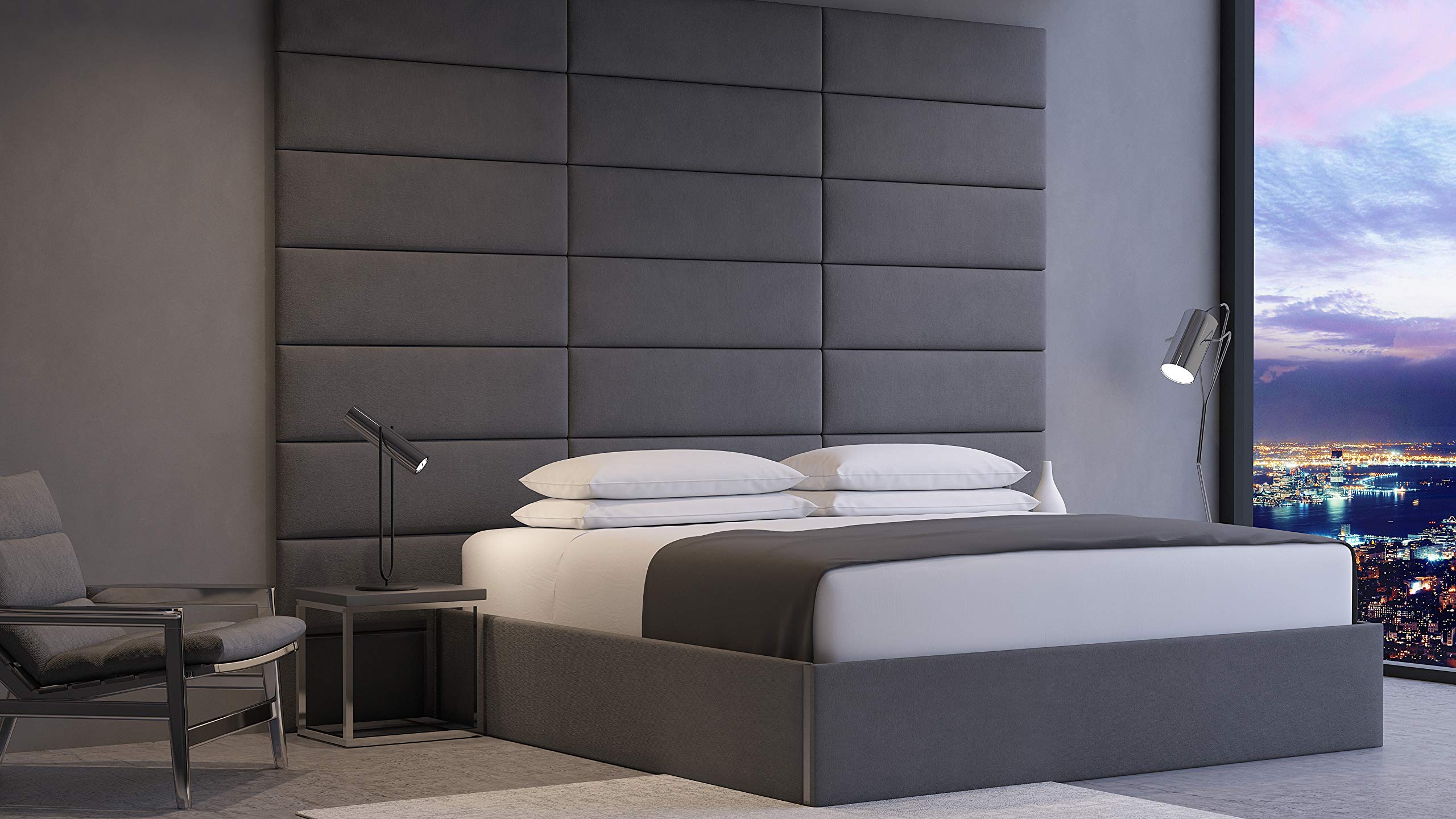 Vänt Upholstered Wall Panels King/Cal King Size Wall Mounted