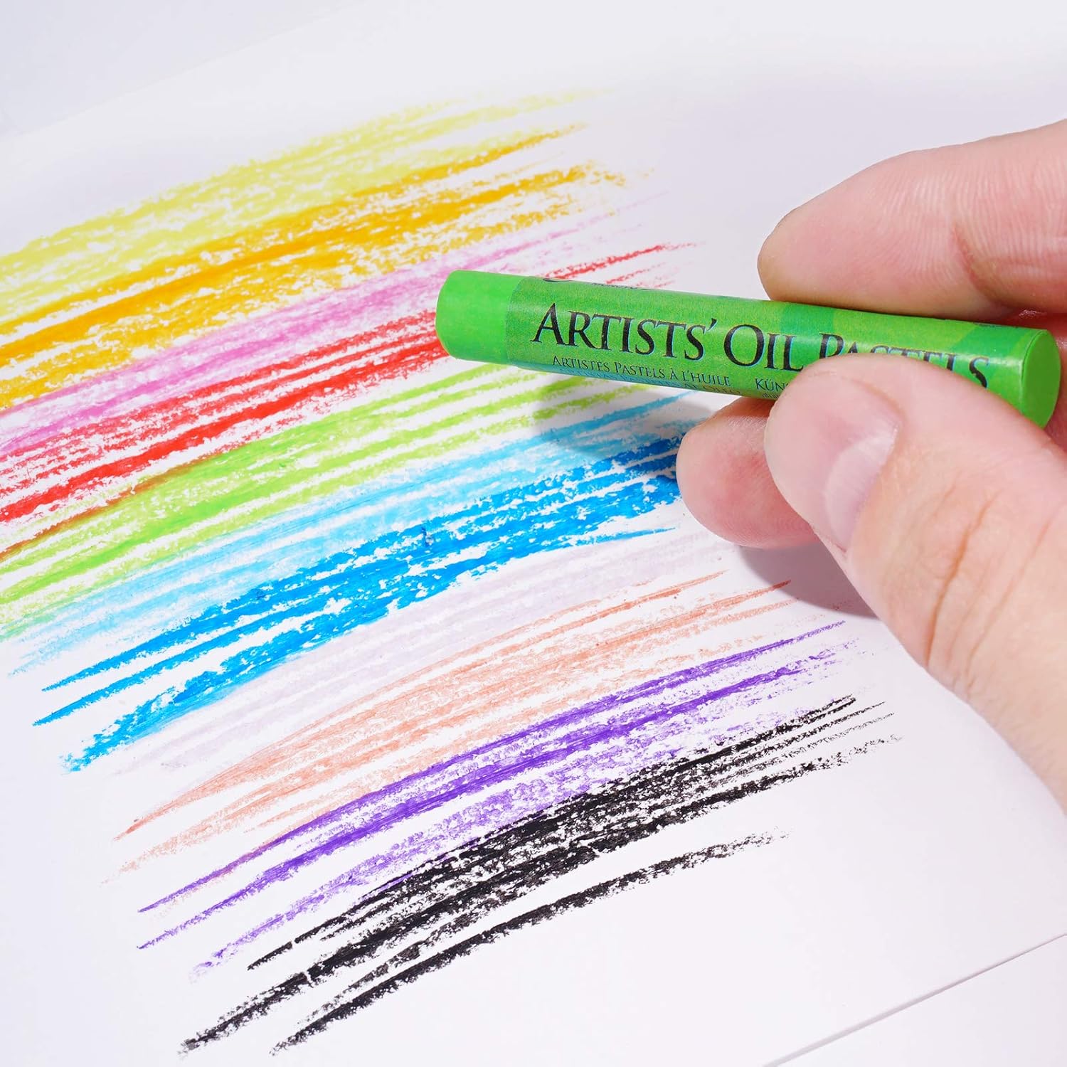 48 Color Professional Oil Pastels,Non Toxic Soft Drawing Pastel Sticks,Round Art Crayons for Painting Drawing Blending Layering Shading Graffiti DIY Craft,Adults Artist Beginners Students Kids: Computers & Accessories