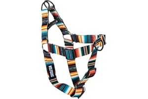 WOLFGANG MAN & BEAST Wolfgang Heavy Duty Adjustable Dog Harness, Pull-Tested to Over 800 lbs for Walking & Training, LostArt Print, Large