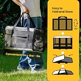 Conlun Cat Carrier Bag Soft-Sided Pet Carrier 4-Sided Mesh Grey M view 6